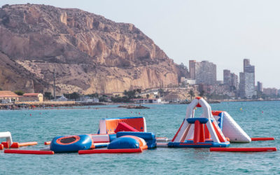 Im Wasser Trampolin springen?